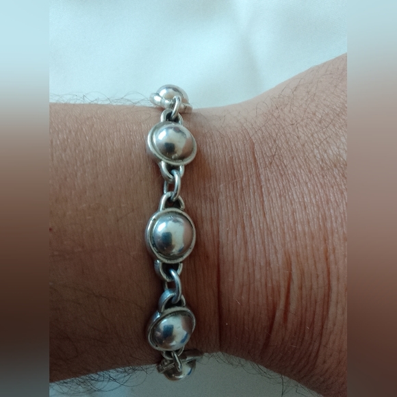 Vintage Sterling Silver Bracelet - Picture 2 of 5